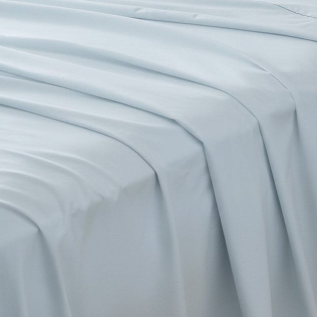Set of Two Light Blue Cotton Queen Pillowcases HomeRoots