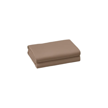 Set of Two Light Brown Cotton Queen Pillowcases HomeRoots