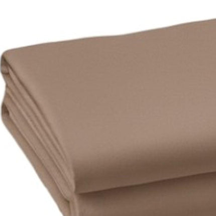 Set of Two Light Brown Cotton Queen Pillowcases HomeRoots