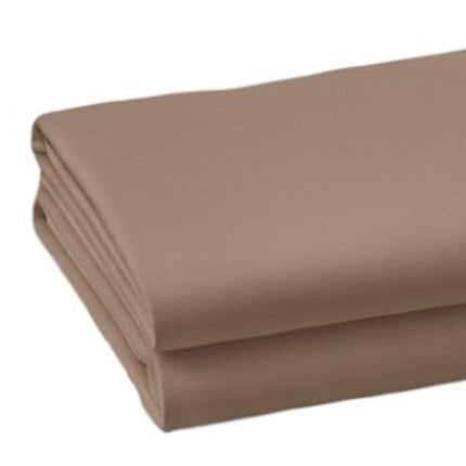 Set of Two Light Brown Cotton Queen Pillowcases HomeRoots