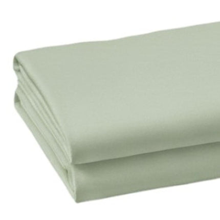 Set of Two Sage Cotton Queen Pillowcases