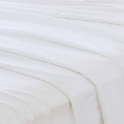 Set of Two White Cotton Queen Pillowcases