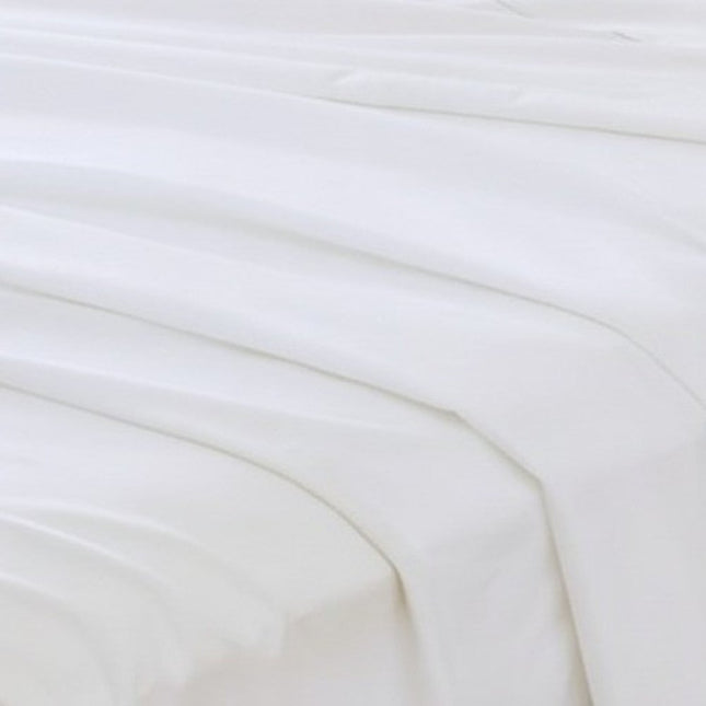 Set of Two White Cotton Queen Pillowcases HomeRoots
