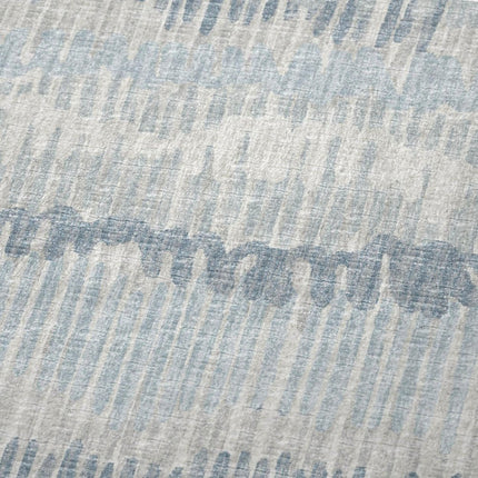 50" X 70" Blue And Beige Abstract Polyester Woven Plush Throw Blanket HomeRoots