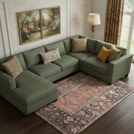 9' X 12' Terra Cotta And Charcoal Oriental Washable Area Rug With UV Protection HomeRoots