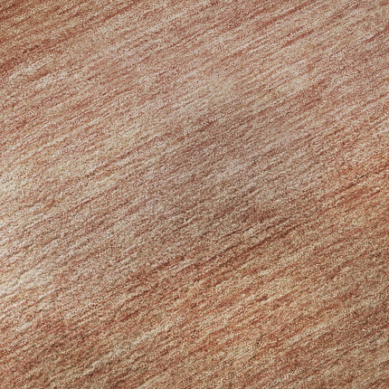 9' X 12' Terra Cotta And Peach Striped Washable Area Rug With UV Protection HomeRoots