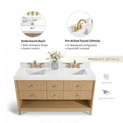 Momo 60" Bath Vanity Set Ancerre Designs