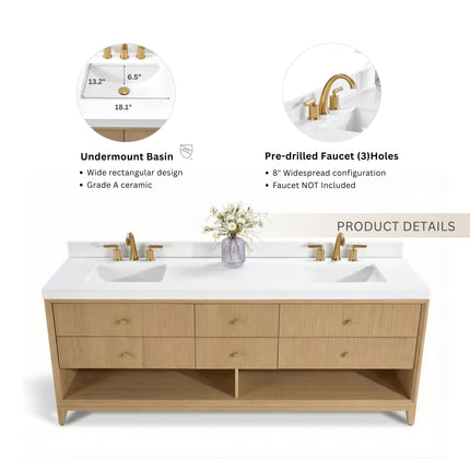 Momo 72" Bath Vanity Set Ancerre Designs