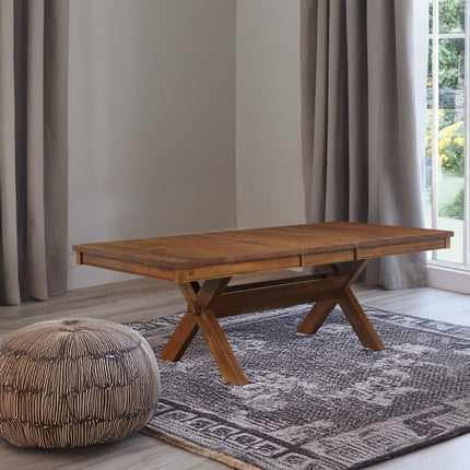 ACME 70000 Apollo Dining Table, Walnut (1Set/2Ctn)