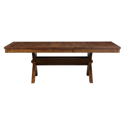 ACME 70000 Apollo Dining Table, Walnut (1Set/2Ctn)