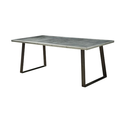 ACME 70105 Kaylia Dining Table, Aluminum & Gunmetal
