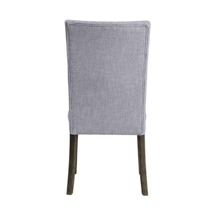 ACME 70168 Merel Side Chair (Set-2), Gray Linen & Gray Oak