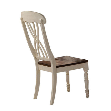 ACME 70333 Dylan Side Chair (Set-2), Buttermilk & Oak