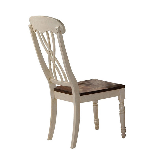 ACME 70333 Dylan Side Chair (Set-2), Buttermilk & Oak