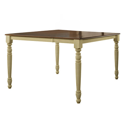 ACME 70430 Dylan Counter Height Table, Buttermilk & Oak