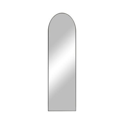 59" Black Aluminum Arch Freestanding Or Wall Mount Framed Full Length Mirror HomeRoots