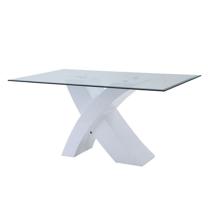 ACME 71105 Pervis White Dining Table  1
