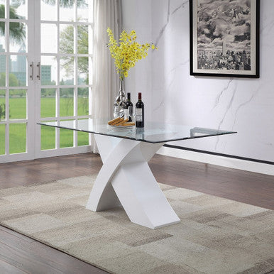 ACME 71105 Pervis White Dining Table ACME Furniture