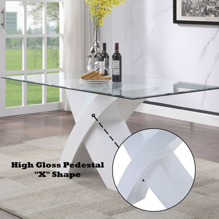 ACME 71105 Pervis White Dining Table  6