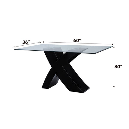 ACME 71110 Pervis Black Dining Table  1