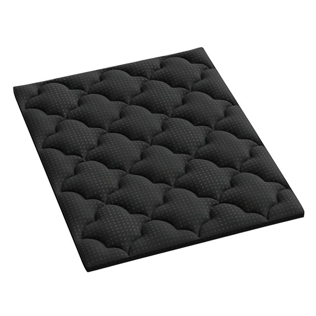 2" Black Cotton Full Double Mattress Topper HomeRoots