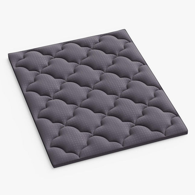 2" Dark Gray Cotton California King Mattress Topper HomeRoots