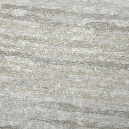 50" X 70" Ivory And Taupe Striped Microfiber Plush Throw Blanket HomeRoots