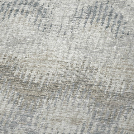 50" X 70" Linen And Gray Geometric Microfiber Plush Throw Blanket HomeRoots