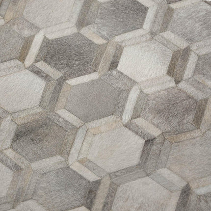 50" X 70" Gray And Ivory Geometric Microfiber Plush Throw Blanket HomeRoots