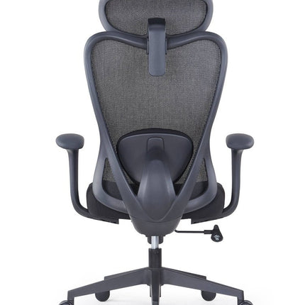 Black Adjustable Height Swivel Rolling Executive Office Chair HomeRoots