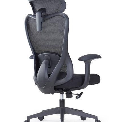 Black Adjustable Height Swivel Rolling Executive Office Chair HomeRoots