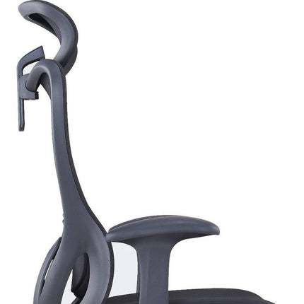 Black Adjustable Height Swivel Rolling Executive Office Chair HomeRoots