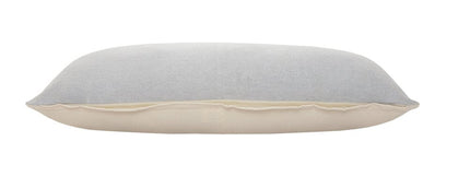 Set of Two 14" X 36" Gray Lumbar Cotton Throw Pillows HomeRoots