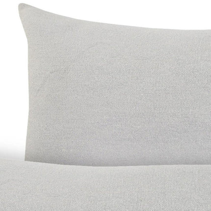 Set of Two 14" X 36" Gray Lumbar Cotton Throw Pillows HomeRoots