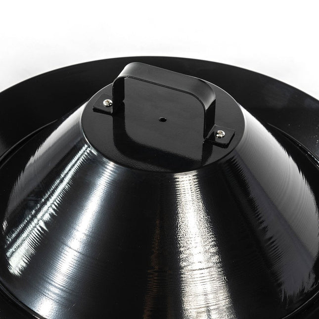 50000 BTU 19" Black Steel Propane Portable Tabletop Round Fire Pit HomeRoots