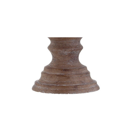 27" Brown Urn Bedside Lamp With Drum Shade HomeRoots