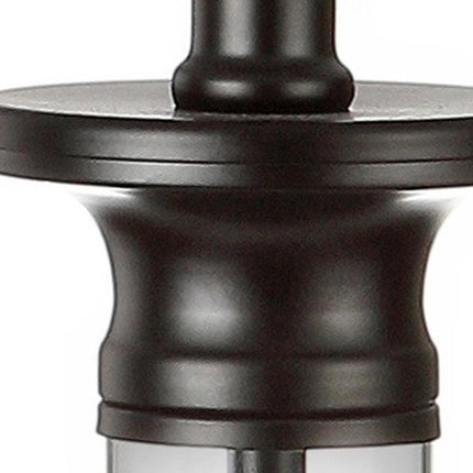 Set of Two 30" Black Table Lamps With Drum Shades HomeRoots