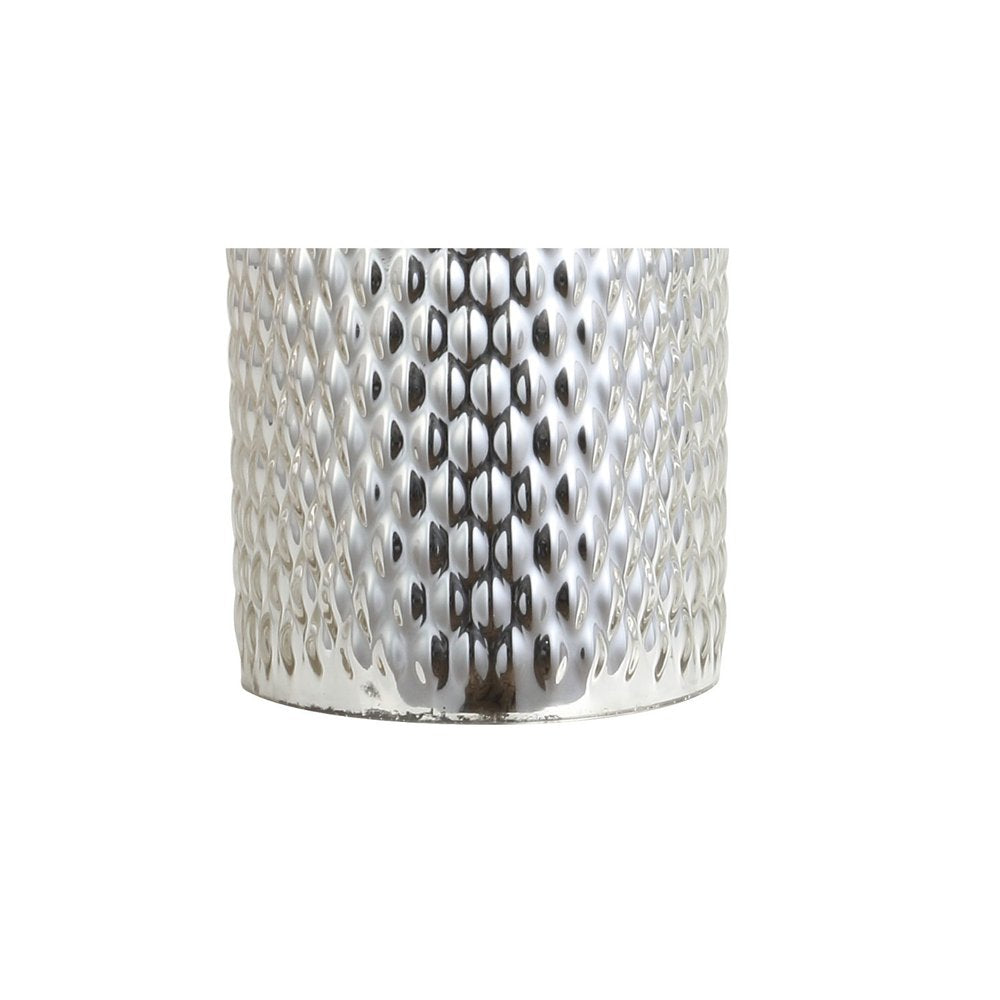 30" Silver Novelty Table Lamp LED With Drum Shade