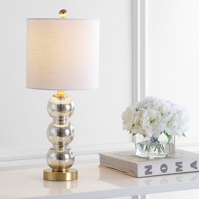 21" Gold Globe Table Lamp With Drum Shade HomeRoots