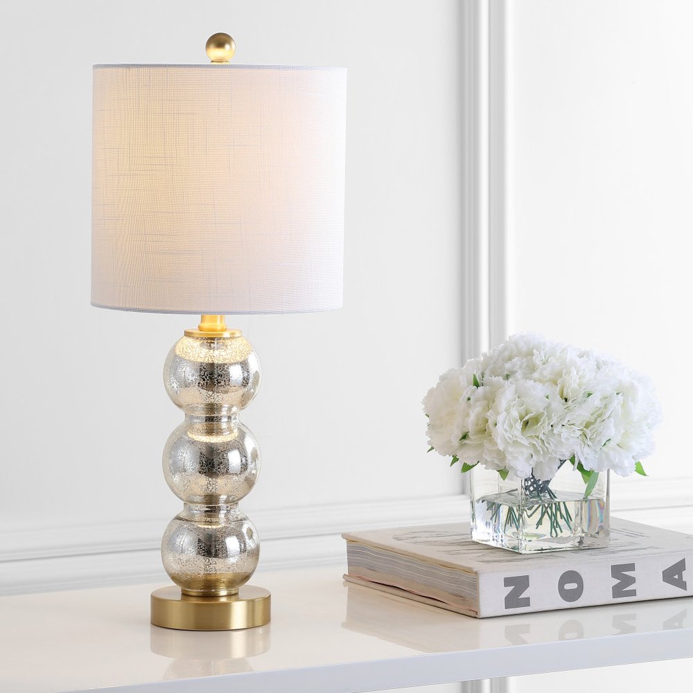 21" Gold Novelty Table Lamp LED With Globe Shade