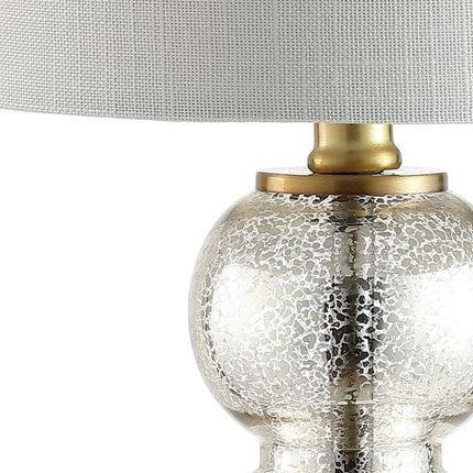 21" Gold Globe Table Lamp With Drum Shade HomeRoots
