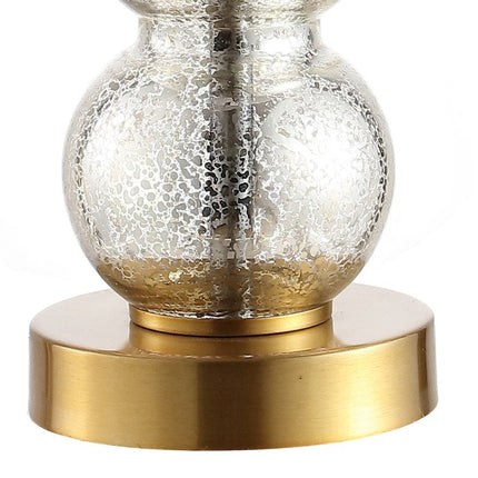 21" Gold Globe Table Lamp With Drum Shade HomeRoots