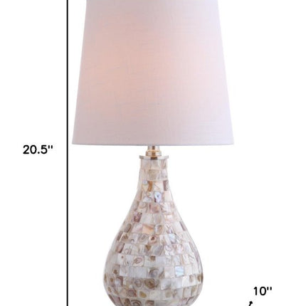 21" Clear Novelty Desk Lamp With Drum Shade HomeRoots
