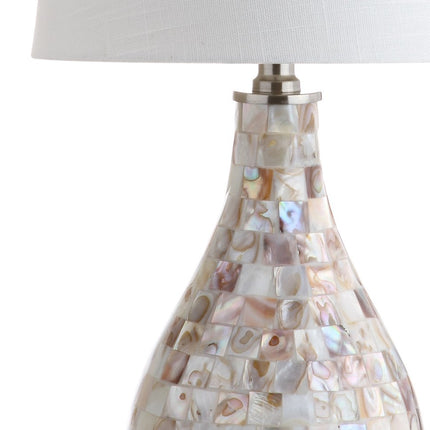 21" Clear Novelty Desk Lamp With Drum Shade HomeRoots