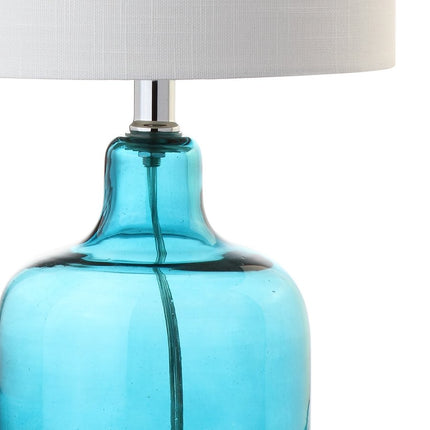 19" Clear Novelty Desk Lamp With Drum Shade HomeRoots