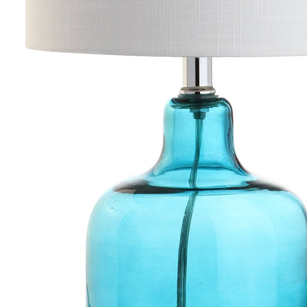 19" Clear Novelty Desk Lamp With Drum Shade HomeRoots
