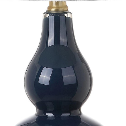 21" Gold Gourd Desk Lamp With Drum Shade HomeRoots