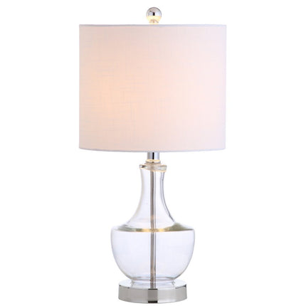 20" Silver Novelty Desk Lamp With Drum Shade HomeRoots