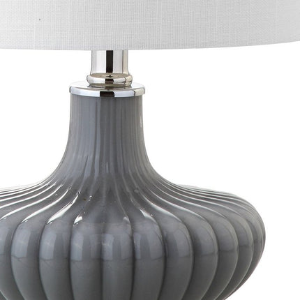18" Clear Novelty Table Lamp With Drum Shade HomeRoots