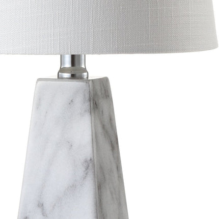 21" White Novelty Table Lamp With Empire Shade HomeRoots